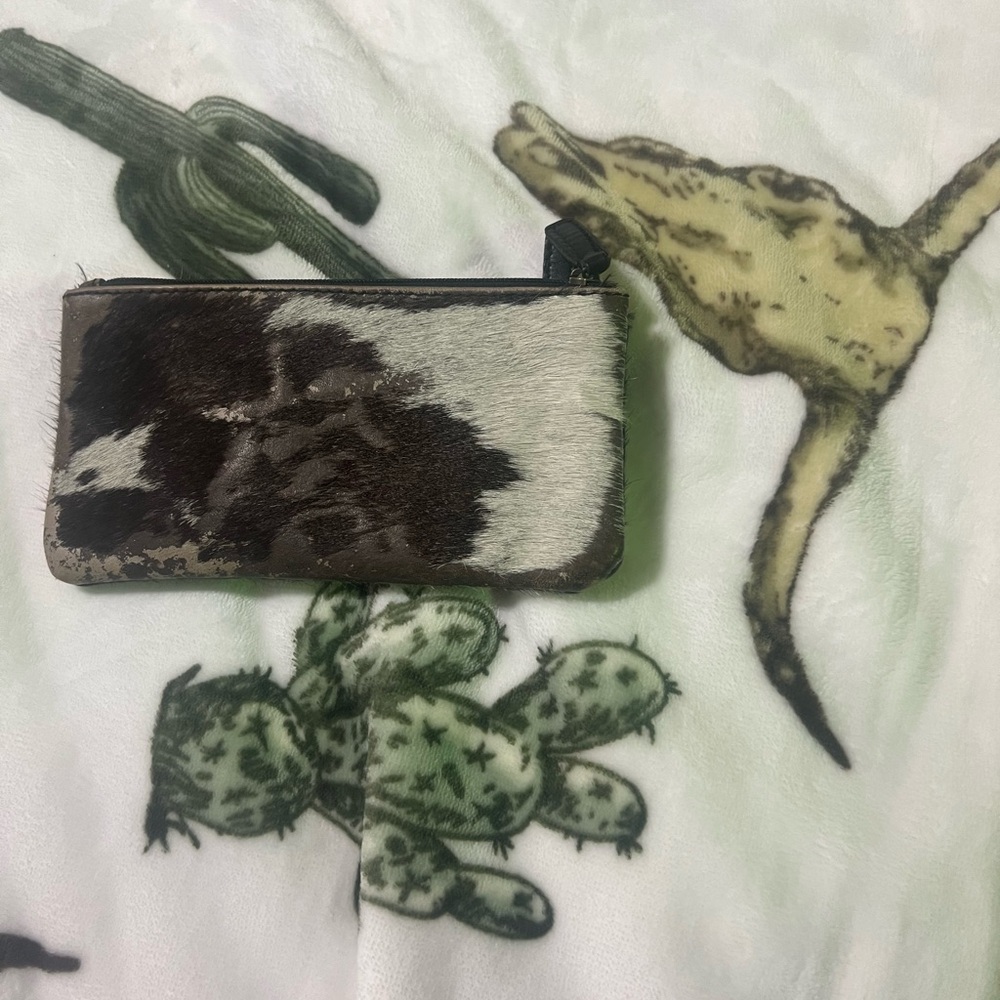 Cowhide Print Wallet